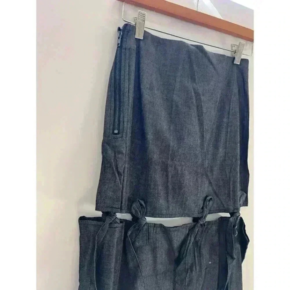 TOV Cutout Tie Maxi Skirt Black Size‎ Small - Picture 9 of 10